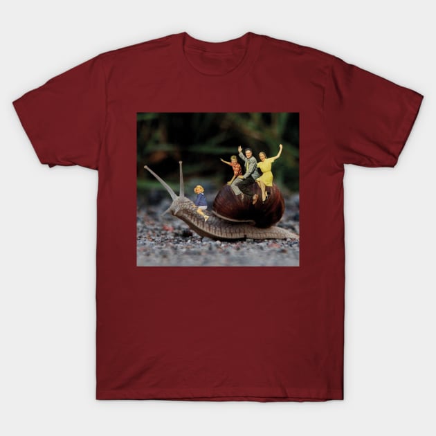 Snail-mobile ride T-Shirt by PeggieLynneCollage